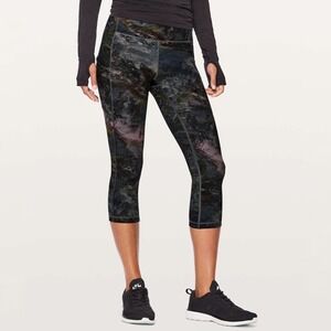Lululemon Speed Up Crop Legging Radiant Print 6 Running Active Gym